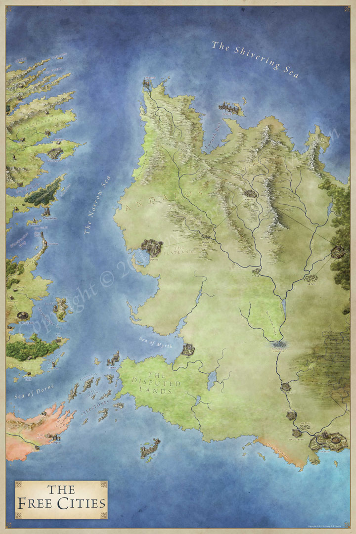 Download Free The Map Of Game Of Thrones World