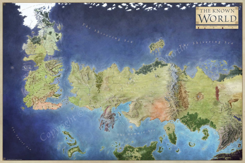 The Lands Of Ice And Fire The Maps Of Game Of Thrones